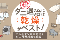 ダニを退治してかゆみにサヨナラするベストな方法は「乾燥」！アレルゲンまで除去するコツ・グッズ徹底解説